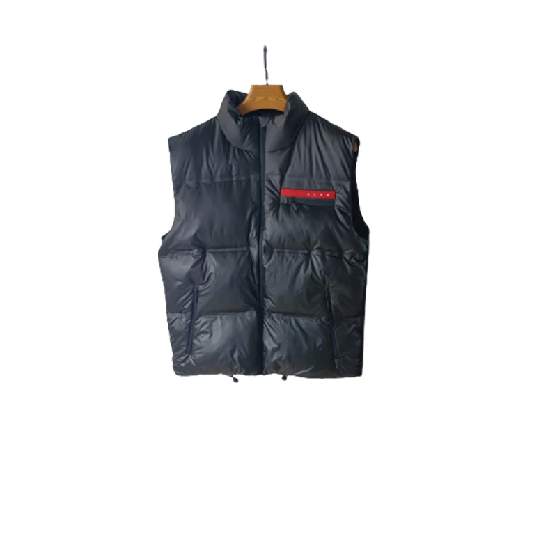 Men's Solid Luxury Top Quality White Duck Down Vest Brand Gilet With Great Package