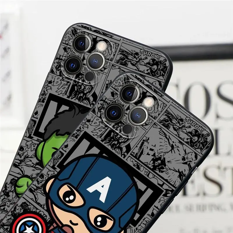 Милый чехол для телефона Deadpool Marvel Venom Groot Apple iPhone 16 15 14 13 12 11 Pro Max XR XS 8 Plus SE2