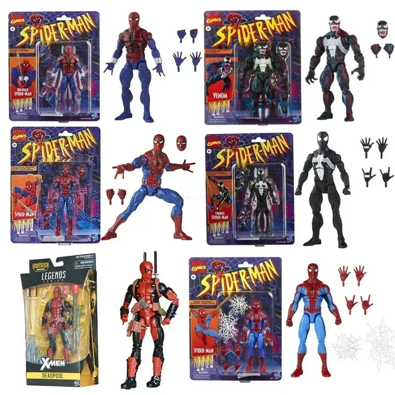 Человек-паук Marvel Legends Venom Deadpool экшн-фигурка игрушка сменное лицо украшение модель