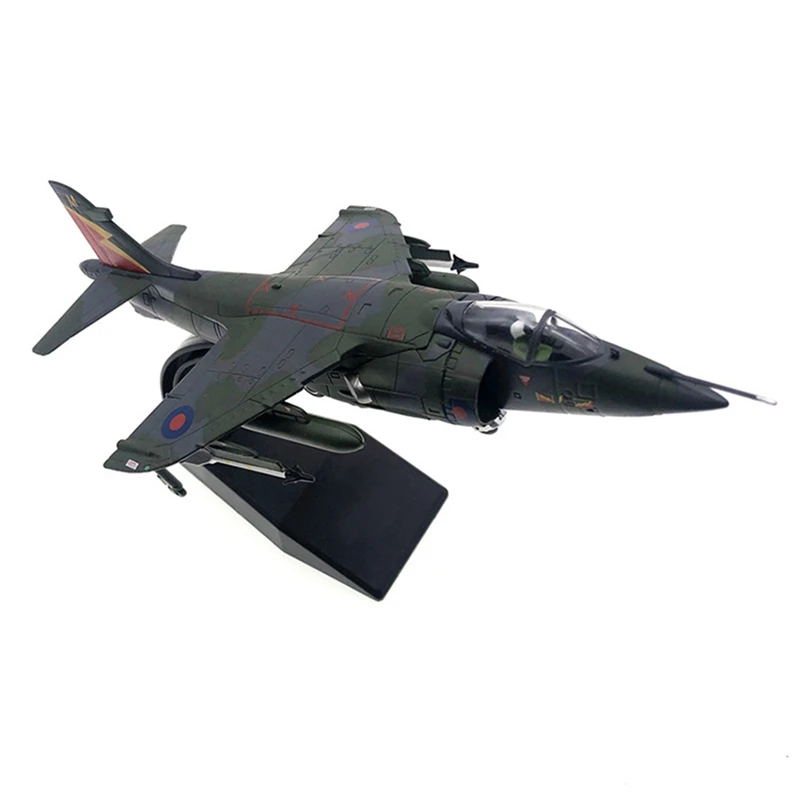 

1:72 British Marines Slalom Harrier Jet Fighter Aircraft Plane Model for Static Display Adult Collection Home Display M
