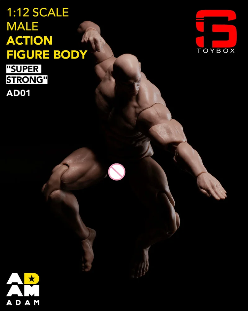 Мужская супер гибкая экшн-фигурка в наличии ADAM AD01 1/12