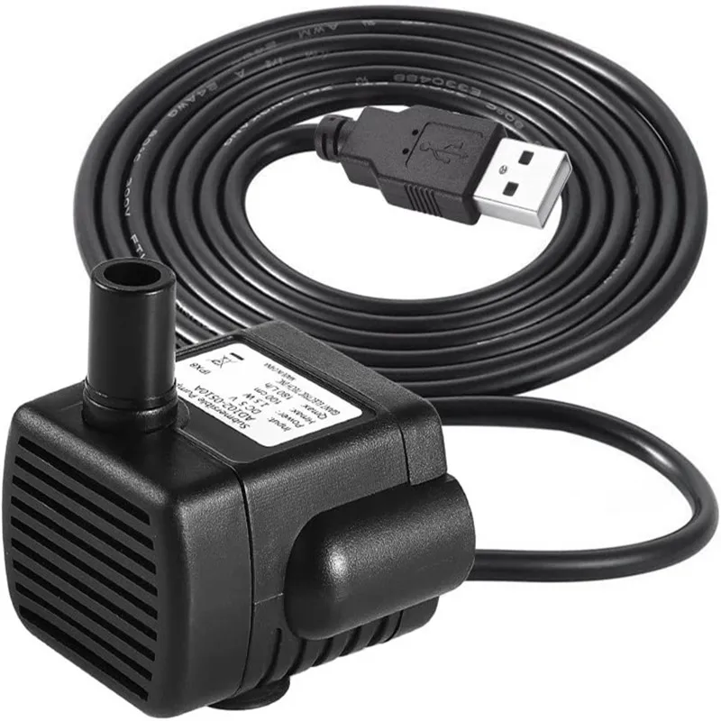 

Mini USB Water Pump Ultra Quiet Submersible Water Pumps Micro Water Cooling Pump for Aquariums Fish Tank Fountain Filter