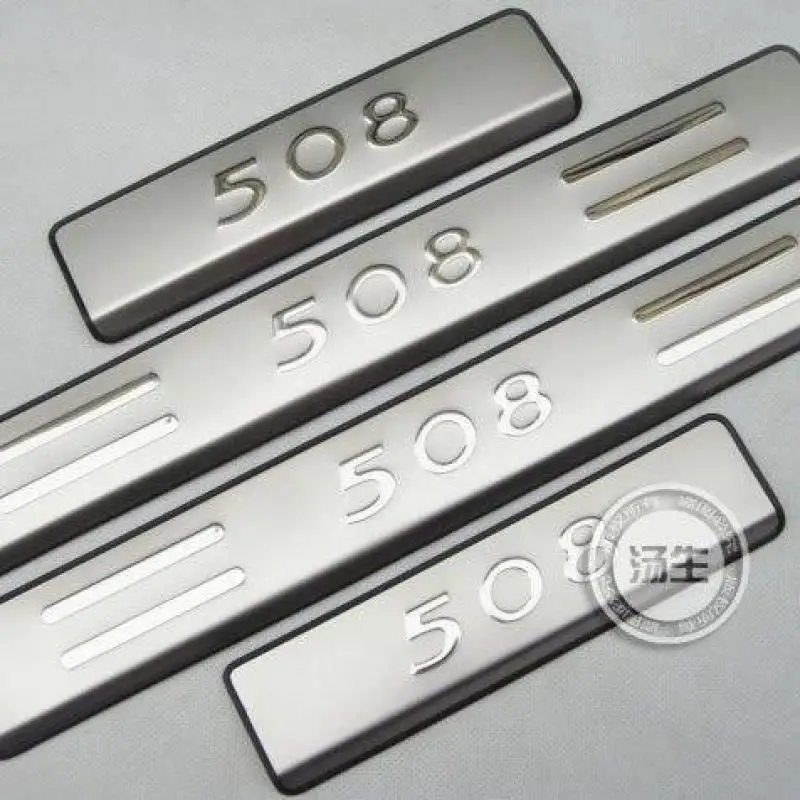 Для Peugeot 508 2011-2012 2013 2014 2015-2016 2017 накладка/накладка на порог педаль Bienvenidos