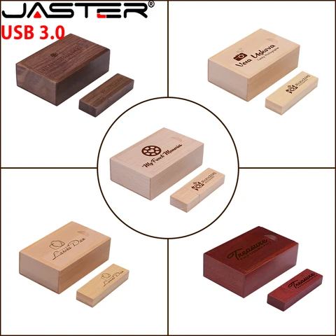 JASTER Wooden USB 3.0 флешка 128 ГБ