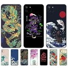 Задняя крышка для OPPO Realme 8i C25 C25S C11 2020 2021 C20 C21 C21Y C25Y с японскими волнами и аниме-драконом