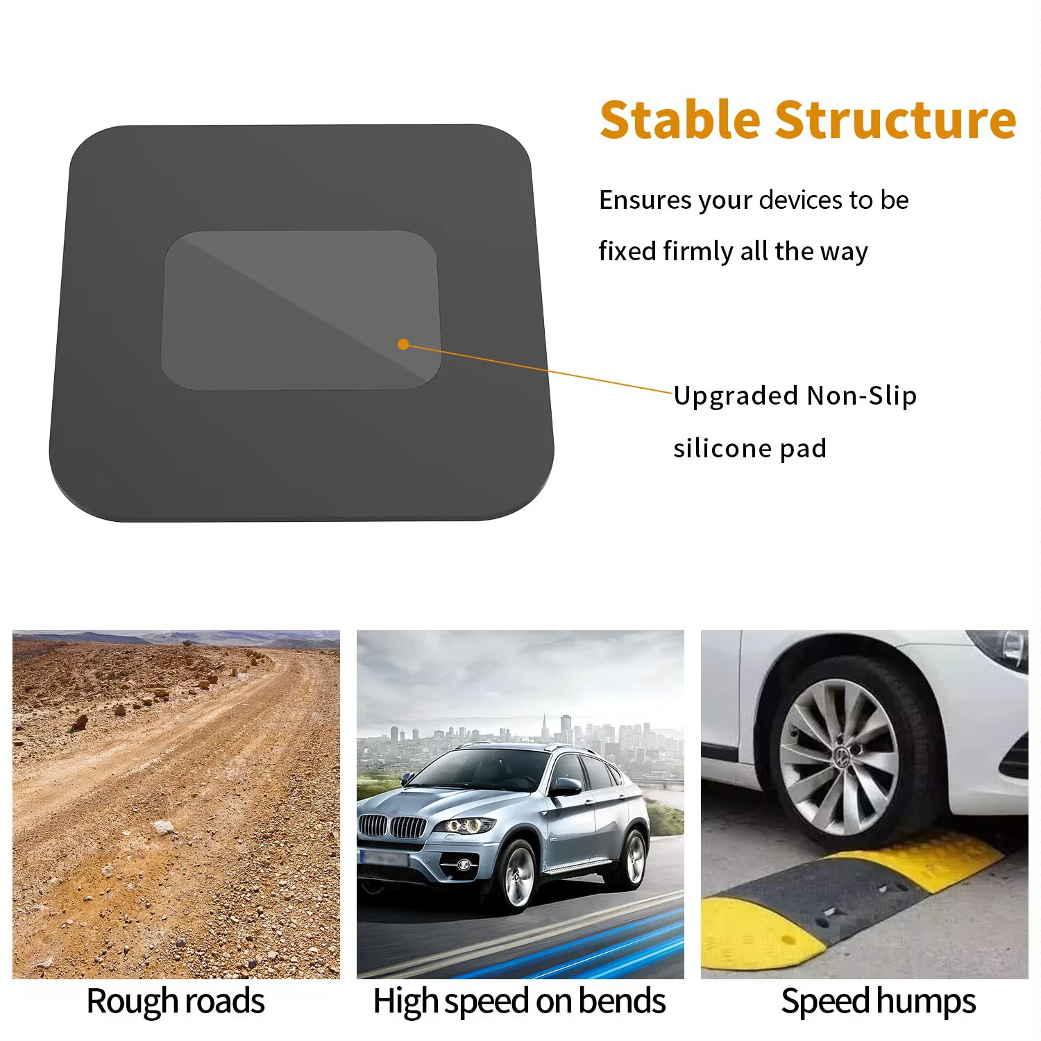 Car Phone Holder Anti-slip Car Silicone Holder Mat Pad Dashboard Stand Mount For Phone GPS Bracket For iPhone Samsung Xiaomi