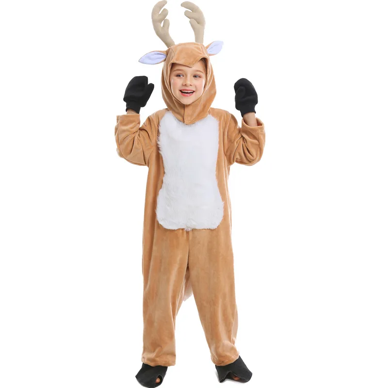 

Cute Reindeer Costume Cosplay Girls Christmas Halloween Costume for Kids