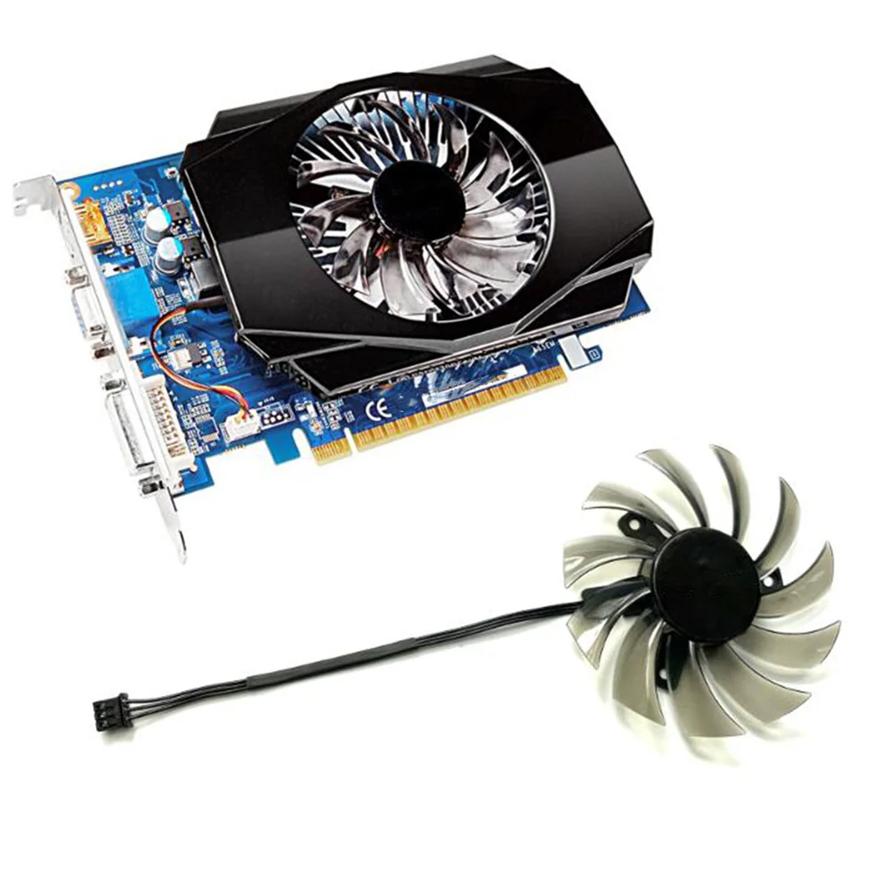 Новый вентилятор охлаждения графической карты для Gigabyte GV-N730/ GV-N630/ GV-N610/ GV-R575/GV-R557, детали для обновления, аксессуары