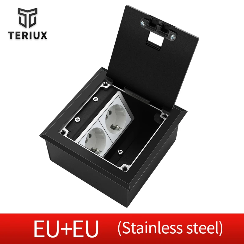 

Электрическая напольная розетка TERIUX форма SQUARE 250В