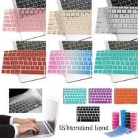 laptop keyboard cover for apple macbook pro 13 inch a1708 macbook 12 a1534 multicolor silicone keyboard cover protecter