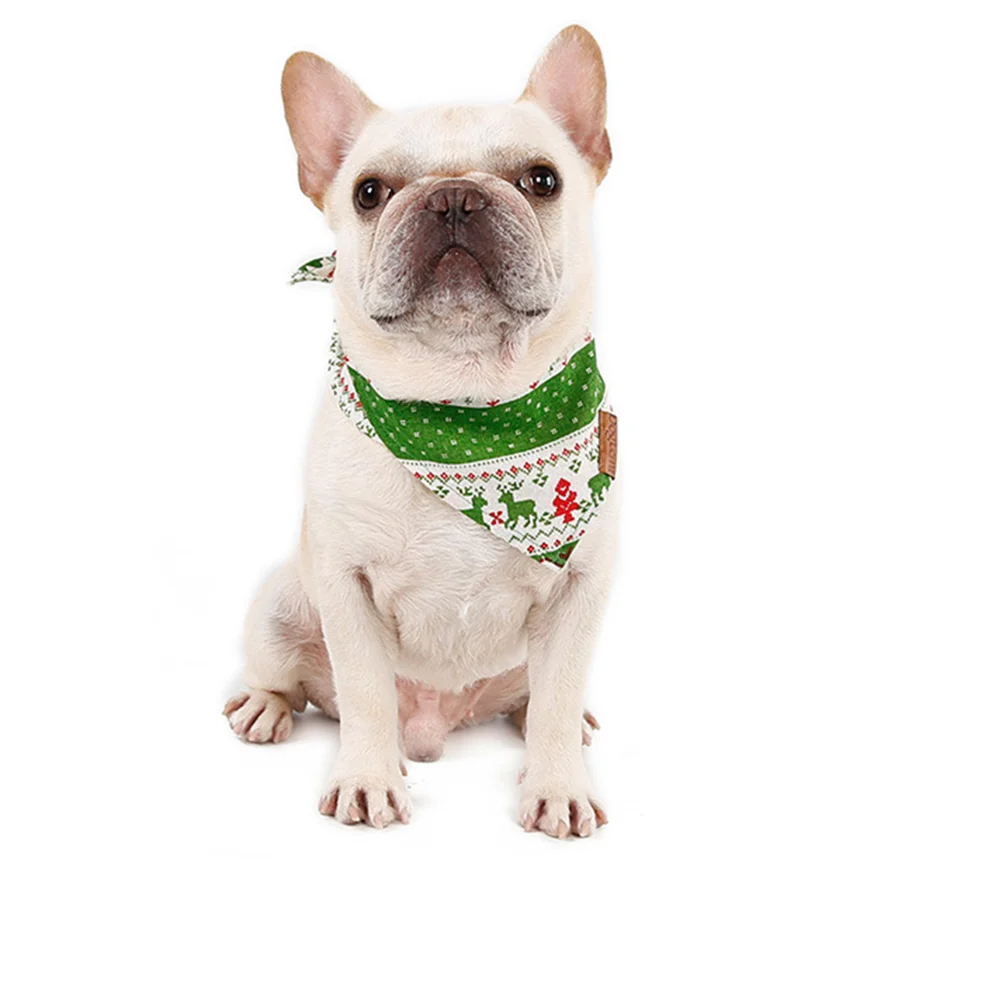 

Christmas Bandana Dog Dogs Cat Pet Triangle Clothes Scarfbandanas Costume Collar Birthday Boy Outfit