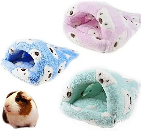 

Rat Hamster House Bed Winter Warm Fleece Small Pet Squirrel Hedgehog Chinchilla Rabbit Guinea Pig Bed House Cage Nest Hamster