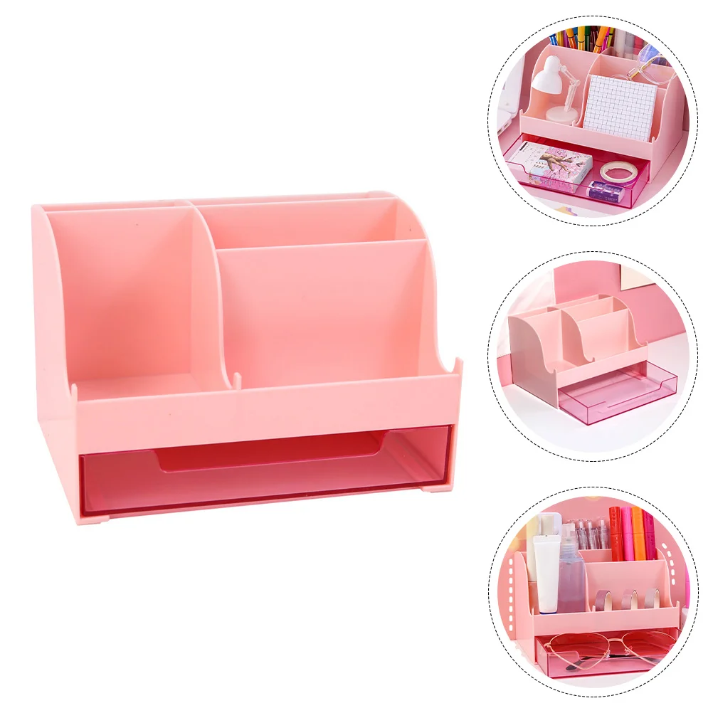 

Pen Storage Box Sundries Organizer Desktop Holder Office Stuff Drawer Makeup Cosmetics Vanity Supplies Marbling
