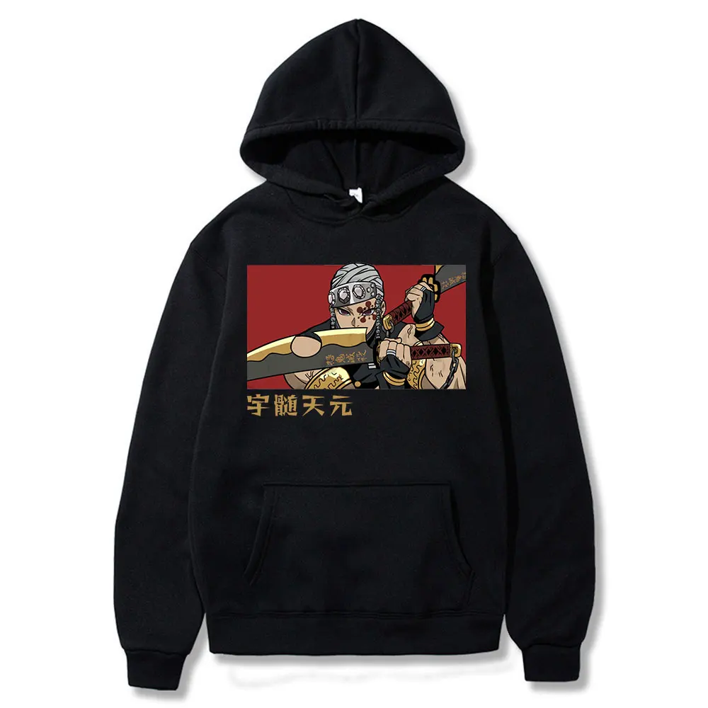 

Demon Slayer KImetsu No Yaiba Hoodies Tengen Uzui Anime Clothes Men's Long Sleeve Oversized Sweatshirts Harajuku Streetwear Tops