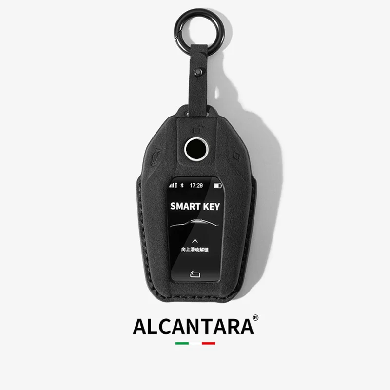 

Alcantara Car Key Case Cover Shell For BMW 3 5 7 Series G11 G12 G30 G31 G32 G05 G07 X3 X4 X5 X6 X7 i8 Fob Keyless Accessories