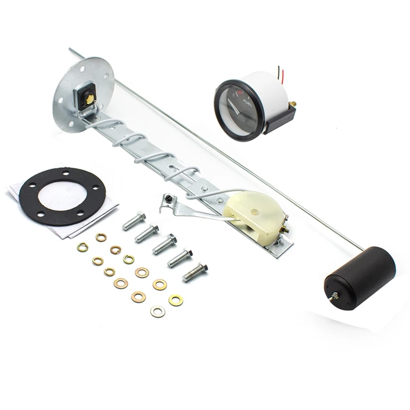 

Auto Fuel Level Gauge Car Modification Instrument Fuel Gauge 0-90Ohms 12V/24V Oil Tank Level 52Mm Universal Car Marine