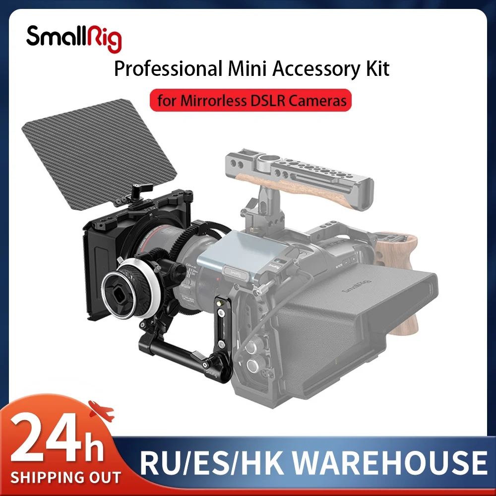 

SmallRig Professional Mini Accessory Kit Include Mini Matte Box And Mini Follow Focus For Mirrorless DSLR Cameras -3196 + 3010