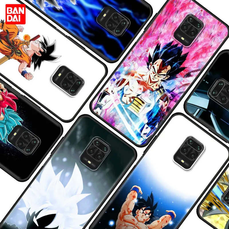

Dragon Ball Super Goku God Case for Redmi Note 9S 9 10 10Pro 11 Pro Plus 11T 8 8Pro 8T 7 4G 5G Capa Black Funda Silicone Cover