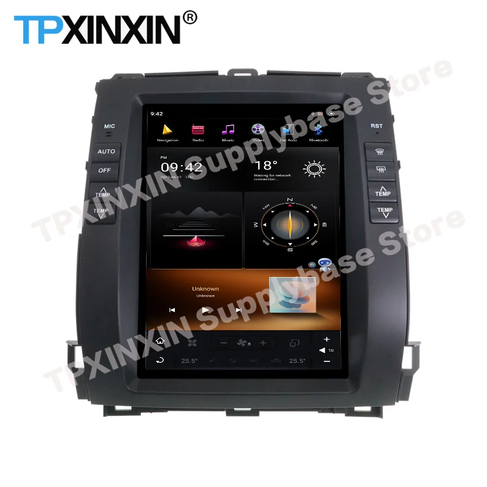 Qualcomm Tesla стерео Android 11 для Lexus GX470 Toyota Prado 2002 2003 2004 2005 2006 2007 2008 2009 GPS приемник головное