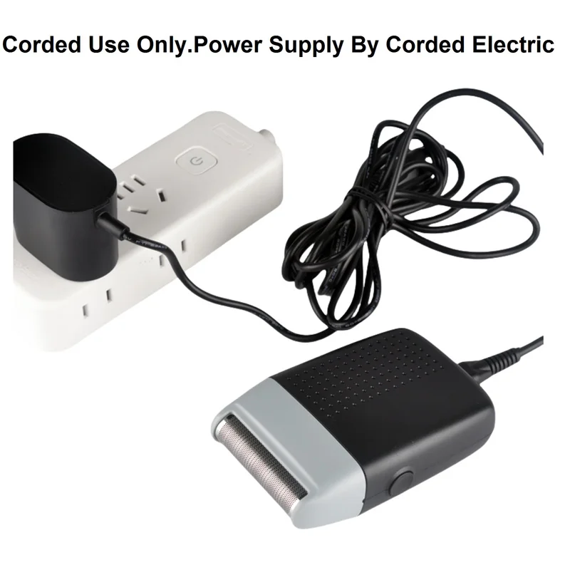 Проводная электрическая бритва с сеткой профессиональная для бритья лысины