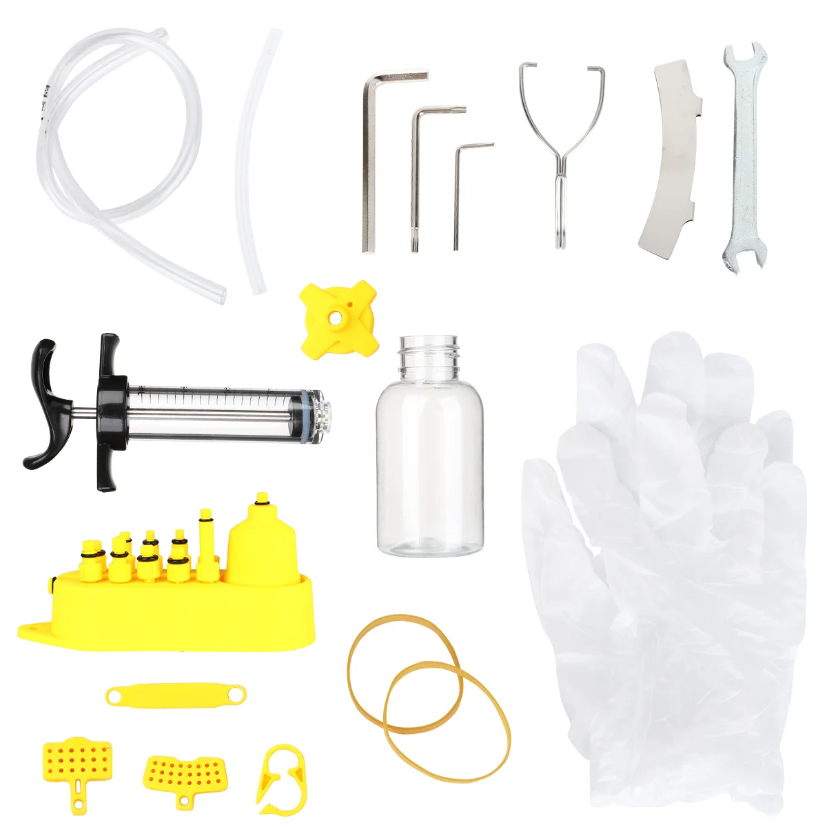 

Brake Bleed Tool Combination Wrench Set Hose Brake Bleed Kits Hydraulic Disc Bleed Kit Spanner Wrench Set