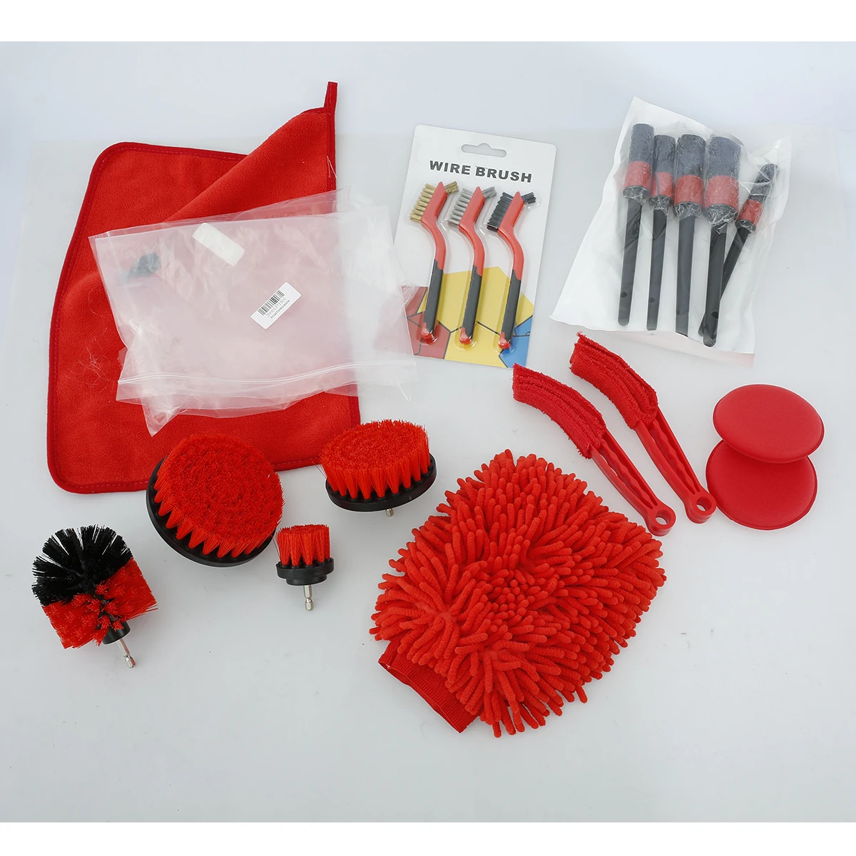 

18Pcs Car Detailing Brush Set Car Wash Cleaning Brushes Car Wheel Brush Set for Car Seat Cleaning Car Engine Detailing Kit for