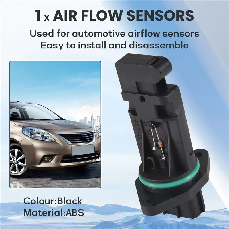 Фото Датчик массового расхода воздуха (MAF) для NISSAN SERENA 2.0 16V SR20DE 22680-AD21A 22680AD21A MF105HQ MF105B №3
