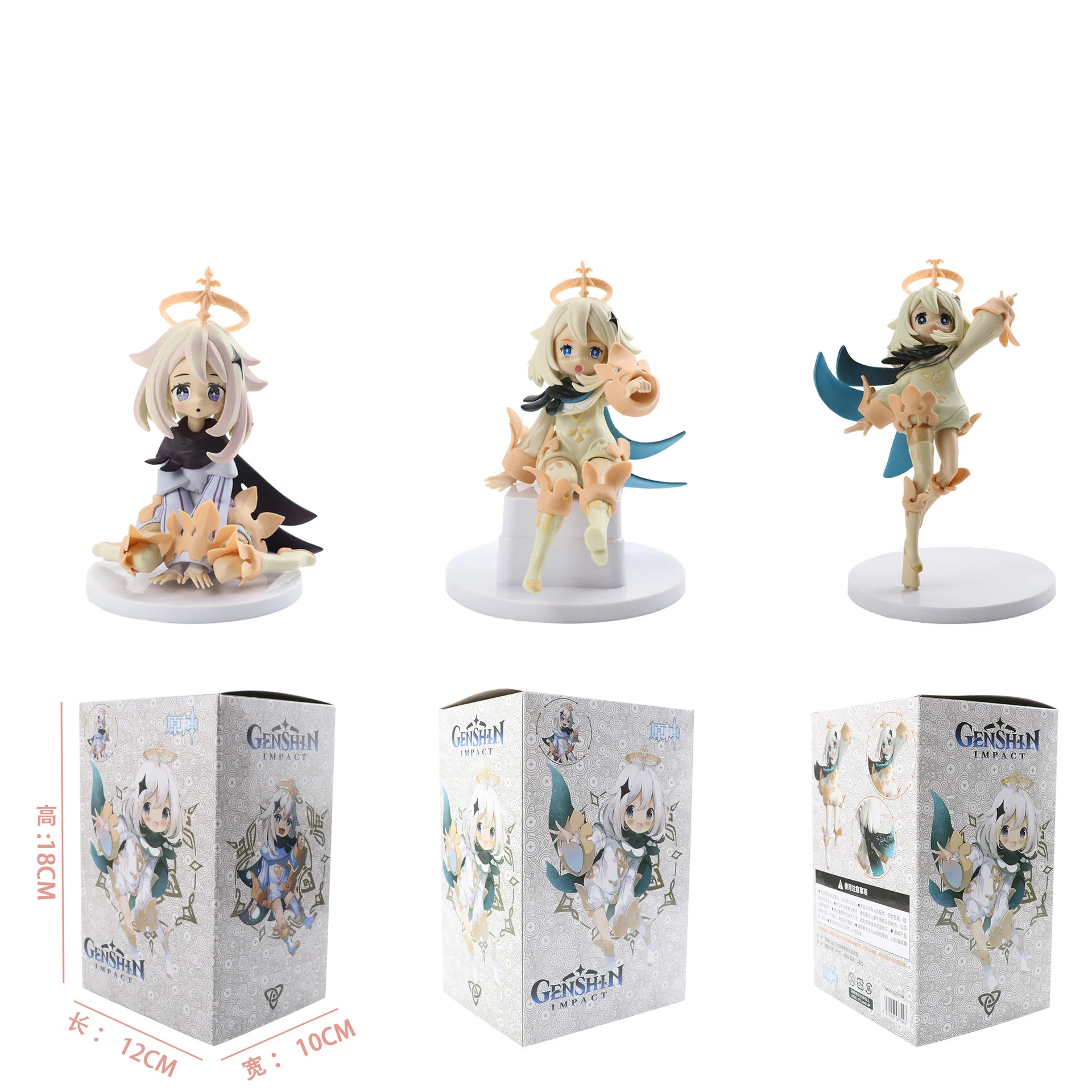 

Game Anime Genshin Paimon Impact Anime Figure Pvc Toy Model Hand Made Anime Dolls Ornaments Toys Gifts for Kids
