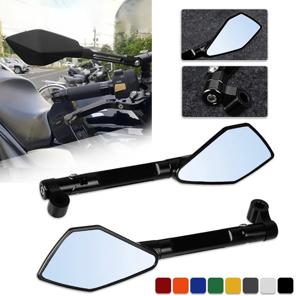 

8mm 10mm Universal Motorcycle ALUMINUM Rearview Side Mirrors For KAWASAKI Z1000R Z 1000R Z1000 R Z 1000 R 2017 2018 2019