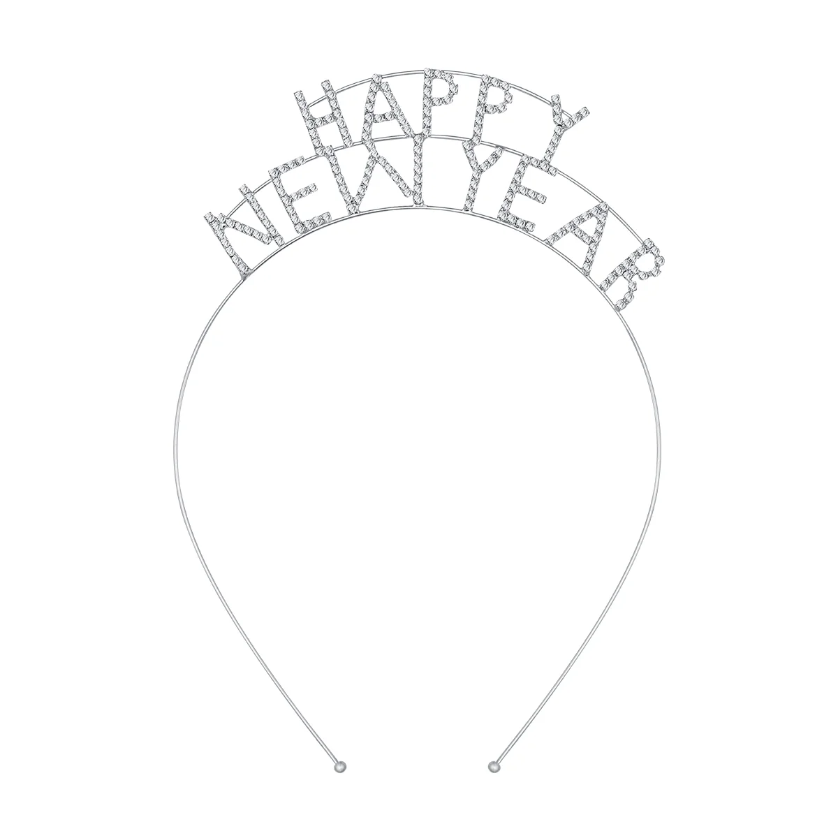 

New Year Headband Party Years Crystal Rhinestone Headwear Eve Accessories Tiara Forwomen Headbands Christmas Holiday