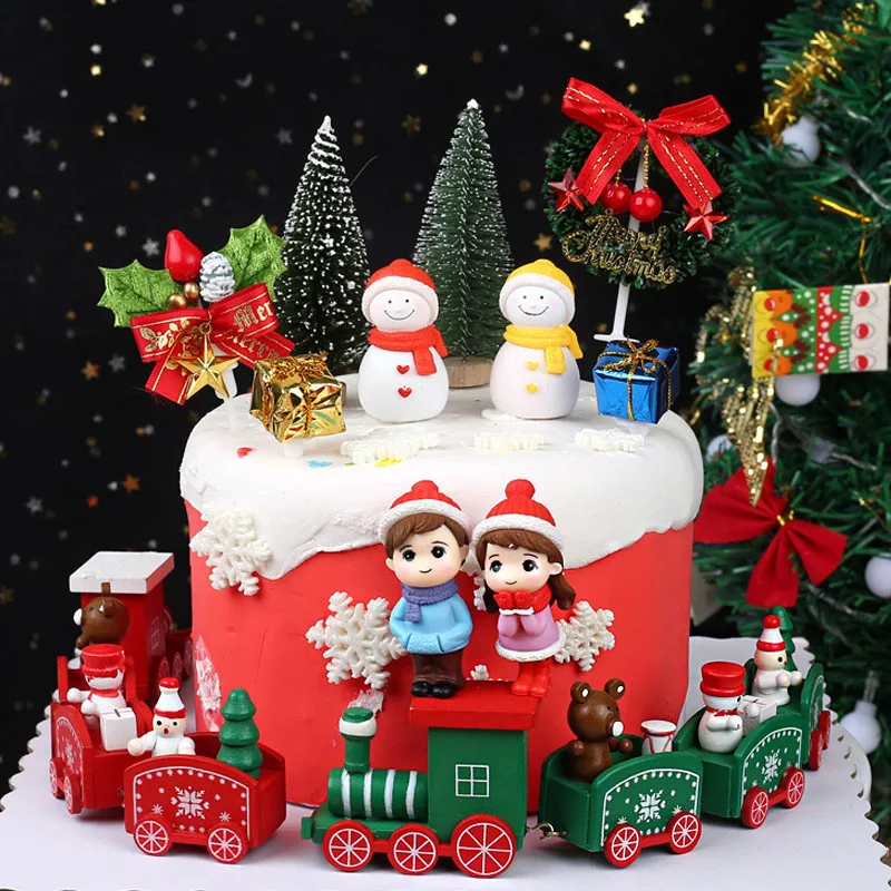 

Рождественские украшения для поезда, сетчатые украшения для поезда в стиле знаменитостей, Счастливого Рождества 2022, Декор для дома, рождест...