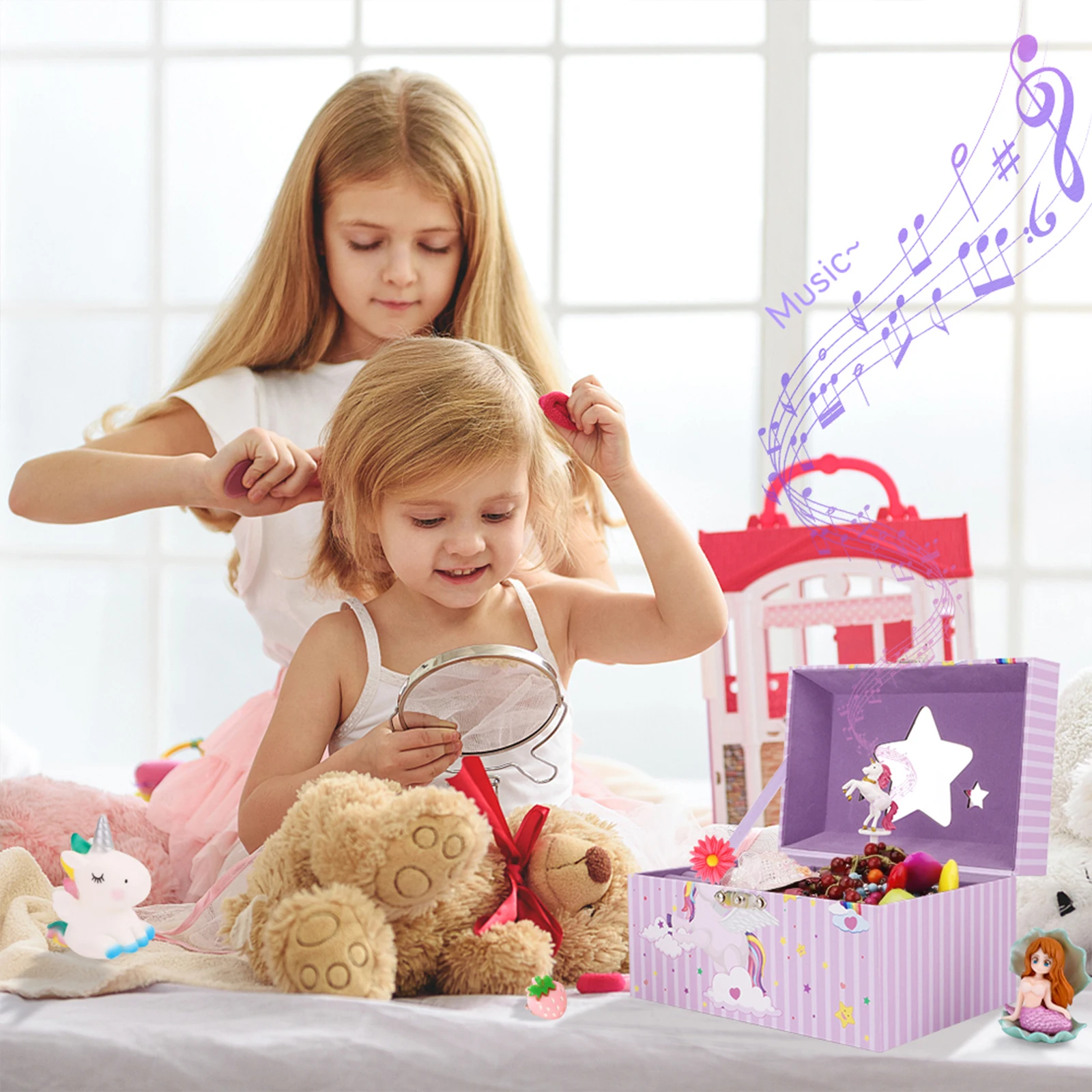 Детская шкатулка для драгоценностей детский органайзер ювелирных изделий с