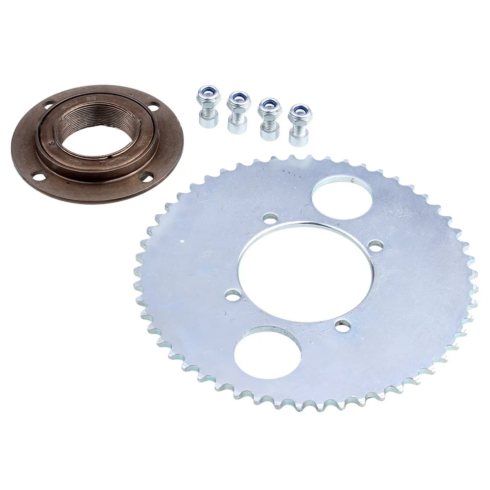 

Scooter Rear Wheel T8F 44T 4 Hole Sprocket Chain Drive Gear+Freewheel Adapter Durable Steel Scooter Accessories Parts