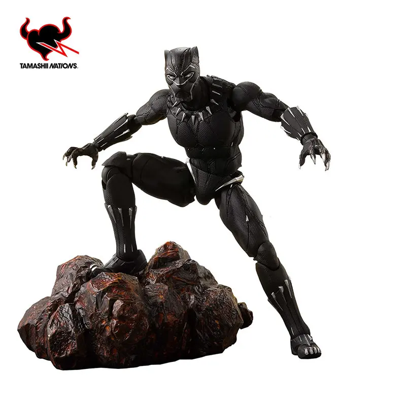 

Tamashii Nations S.H. Figuarts Marvel Black Panther & Tamashii Effect Rock "Avengers:Infinity War" Action Figure Collectible Toy