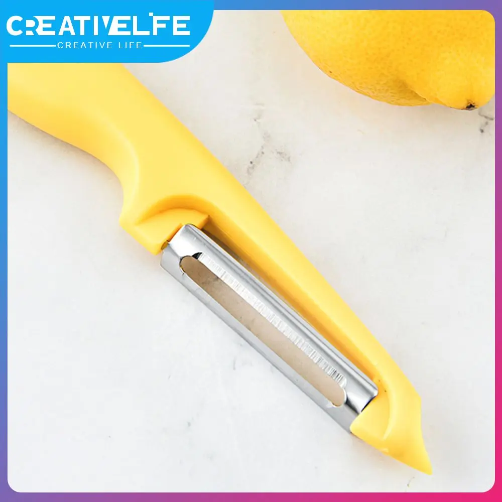 

Modern Vegetable Peeler Yellow Melon Planer Multi-function Health Melon Planer Knife Fruit Cutter Tool One-word Fruit Peeler Pp