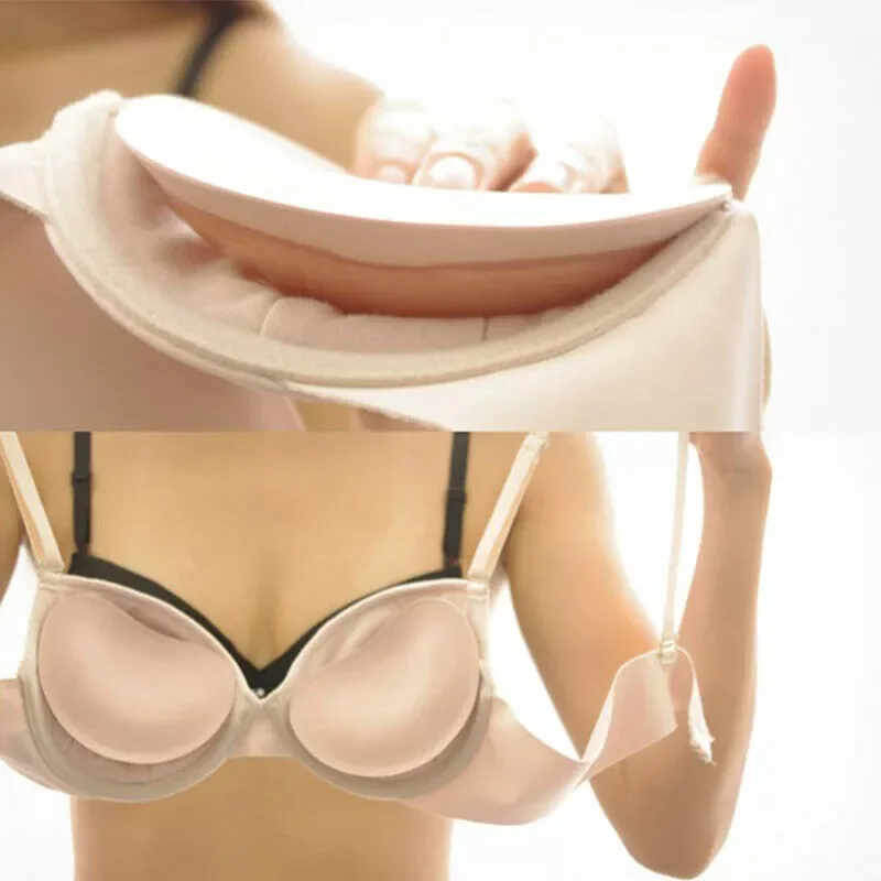 

New in Silicone Inserts In Bra Padded For Swimsuit Breast Push Up Fill Brassiere Breast Patch Pads Women Intimates Accessories j
