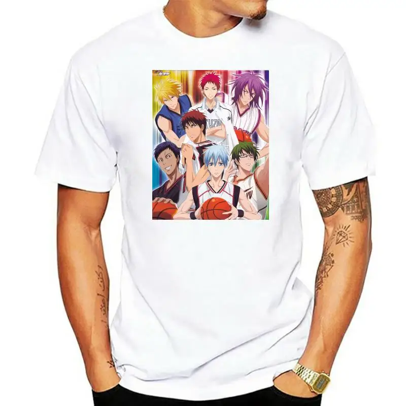 

Camiseta de Anime de baloncesto Kuroko'S para hombre, ropa con póster de serie de Tv, talla S-2Xl, humorística, nueva