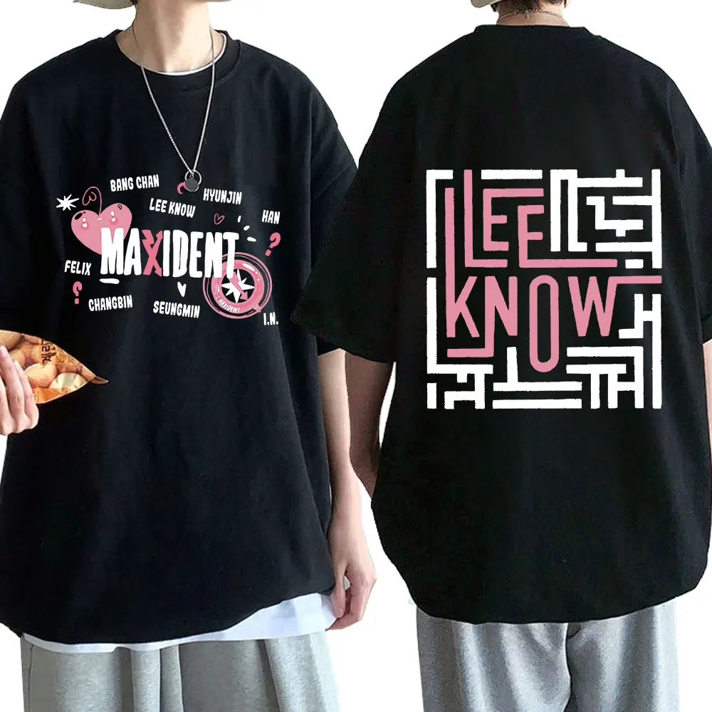 

Модная детская футболка в Корейском стиле в стиле «Харадзюку кпоп», двухсторонняя Футболка с принтом, футболки с коротким рукавом из 100% хлопка, оверсайз