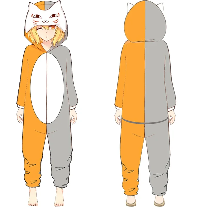 Книга друзей Нацуме учитель кошек аниме сиамская пижама зимняя цельная