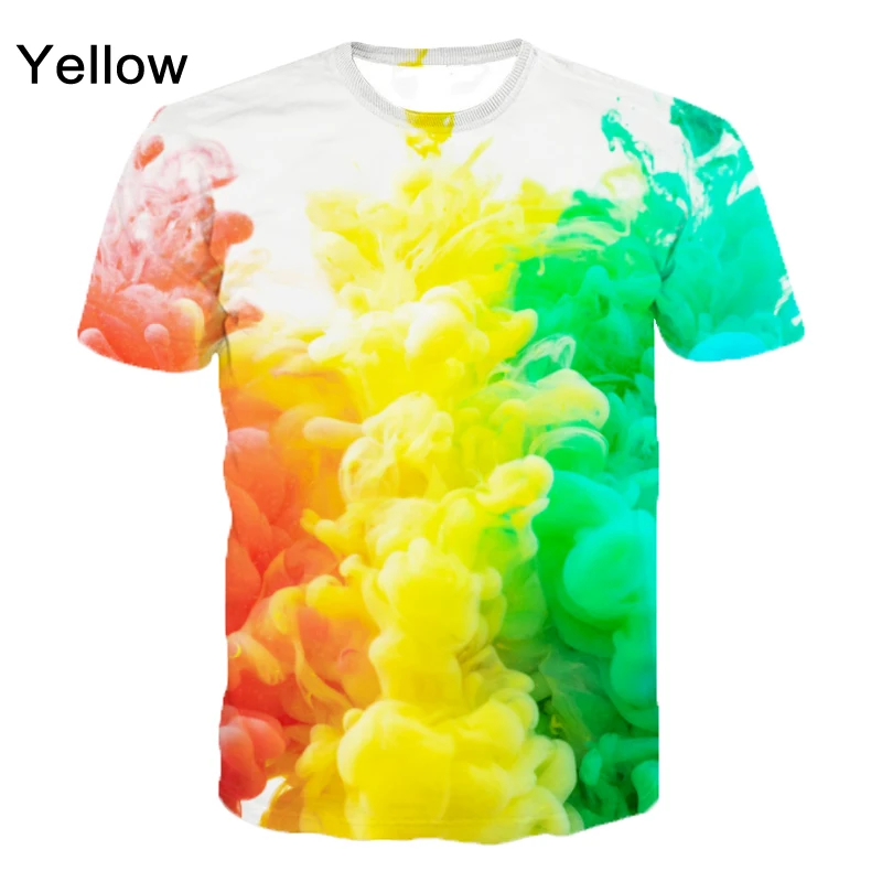 

2022 Color Print T-shirt Cool Casual Loose T-shirt