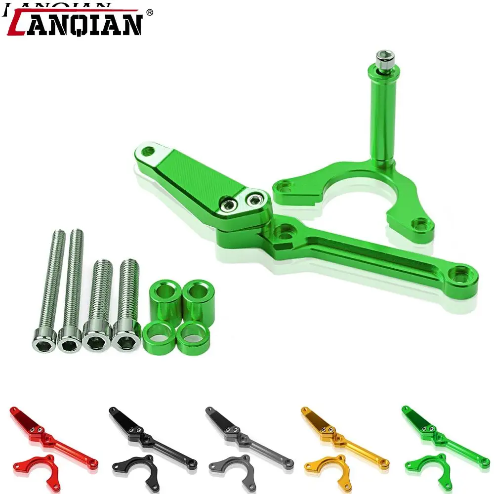 

Motorcycle Steering Steer Damper Stabilizer Mount Mounting Bracket Kit Support For Kawasaki Z 900 Z900 2017 2018 CNC Aluminum