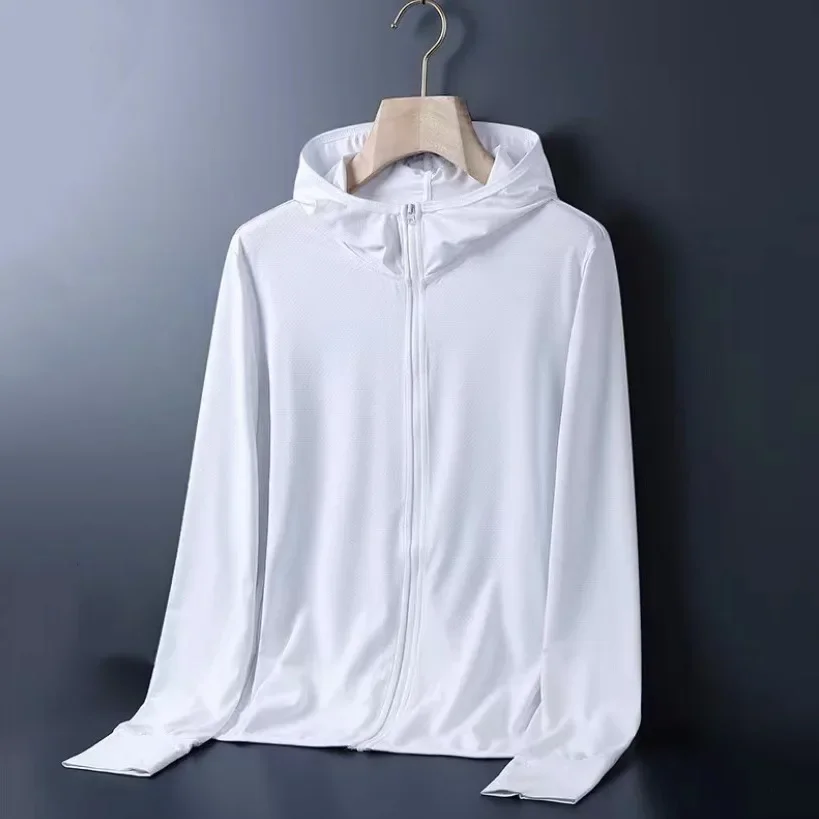 Мужская Летняя тонкая одежда для защиты от солнца Повседневная Свободная