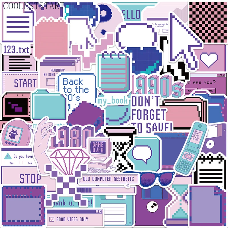 

10/50 шт., разноцветные наклейки для багажа, мотоцикла, велосипеда