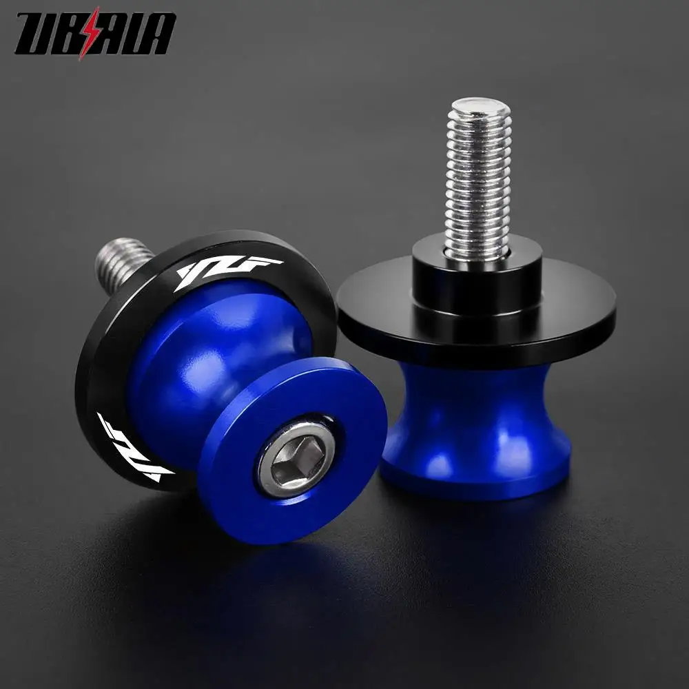 

For Yamaha YZF R1 R3 R6 R25 1999-2023 2022 2021 2020 Motorcycle Accessories 6MM CNC Aluminum Swingarm Spools Stand Screws Slider