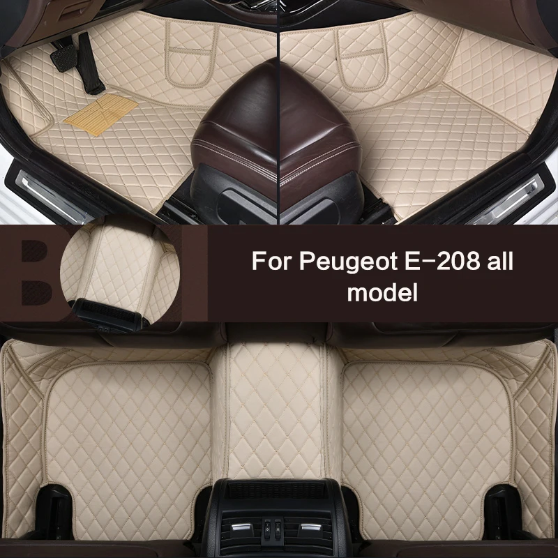 

Изготовленные на заказ автомобильные коврики специально для Peugeot E-208 всех моделей Авто Подножки Авто Ковры Кожаный ковер Автомобильные аксессуары