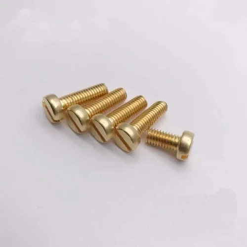 3 шт. M8 винт с цилиндрической головкой и шлицем GB65 латунь однолинейная головка