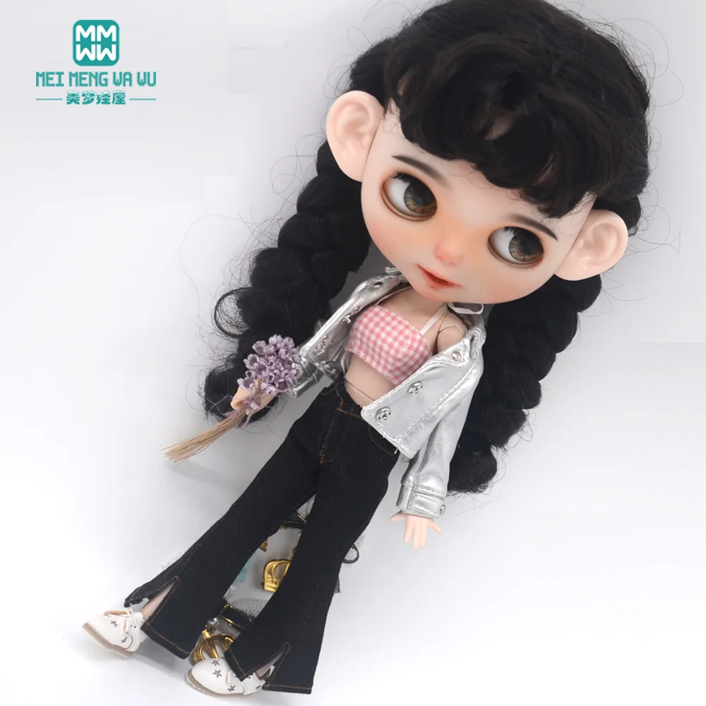 Одежда для кукол блайз Azone OB24, 28-30 см, модные кожаные куртки, джинсы, расклешенные брюки, топ-труба, аксессуары, подарок для девочек, игрушки (art.: 3920bcac811fe) - 3920bcac811fe