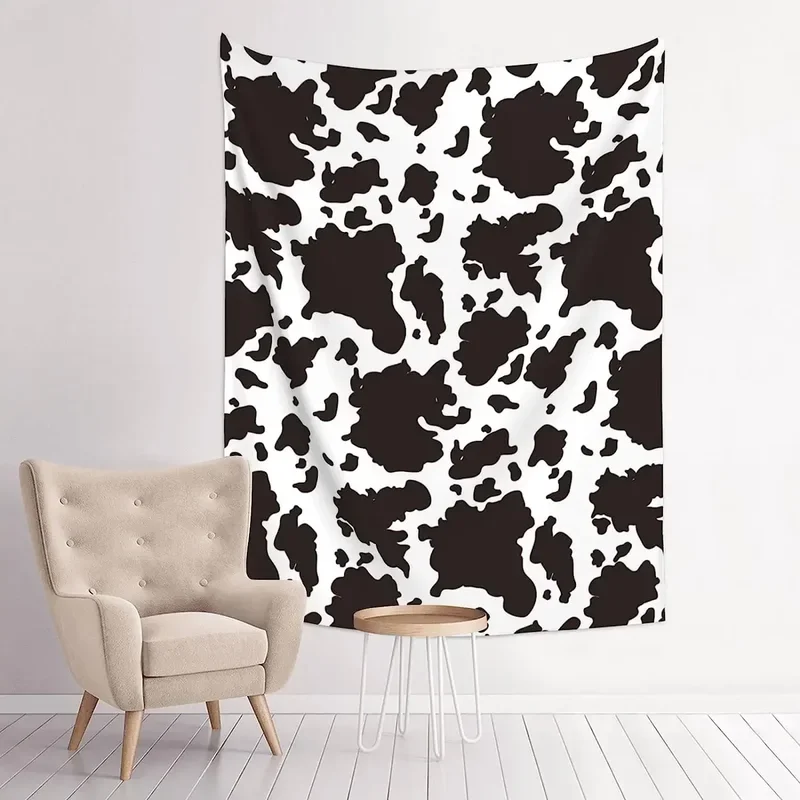 Гобелен в стиле аниме с рисунком старой коровы настенные гобелены кровать для