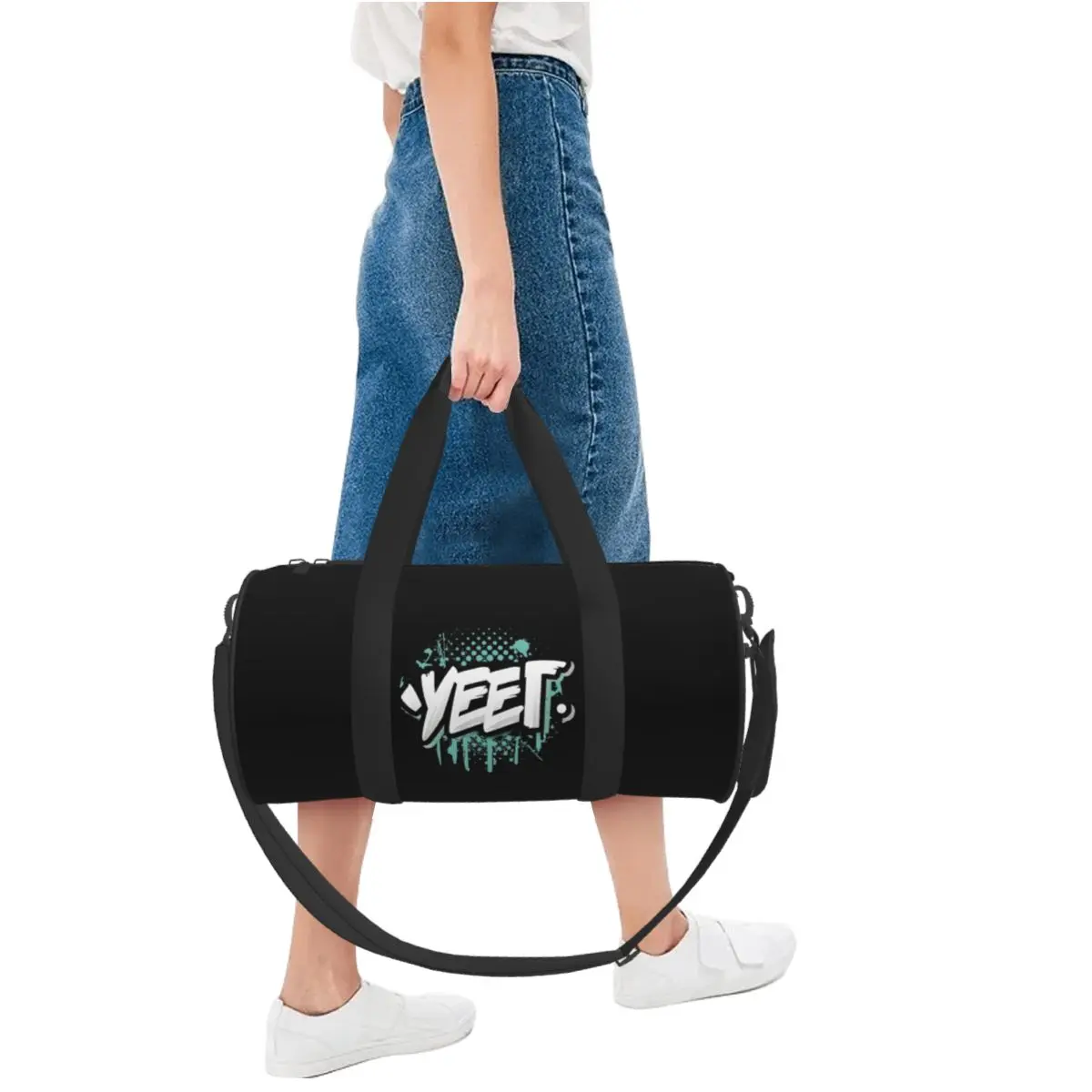 Фото Фирменная крутая мужская большая спортивная сумка Jey Uso Yeet, многофункциональная дорожная сумка Duffle, сумки для фитнеса №2