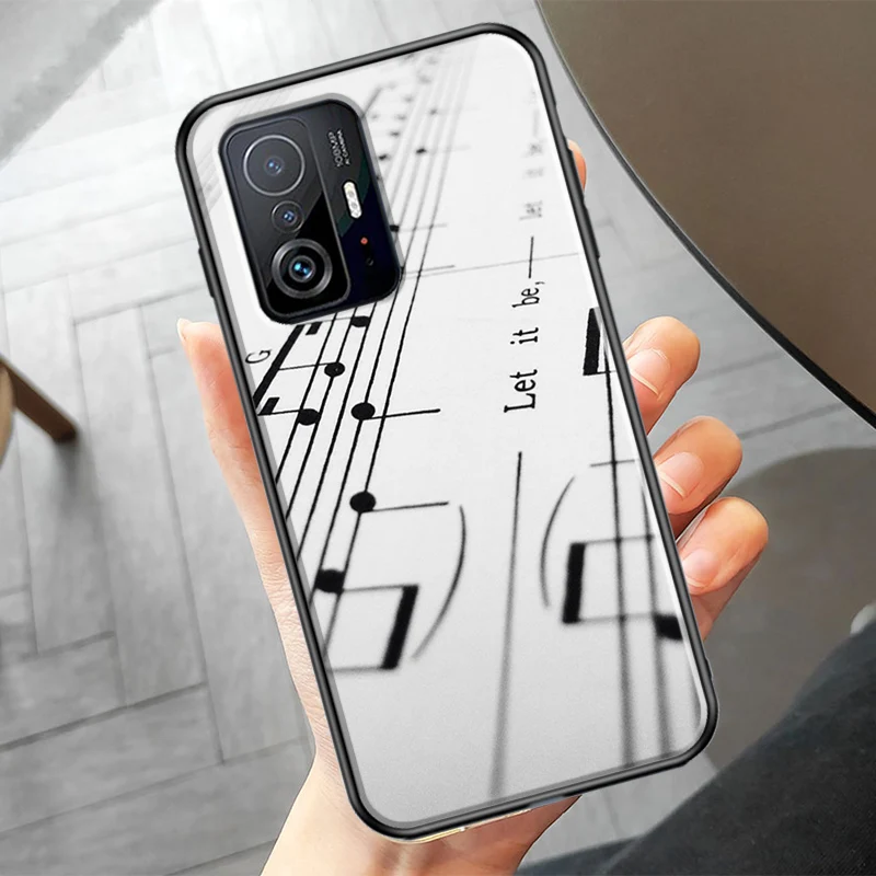 Чехол для музыкального пианино с клавишами для POCO F3 M3 M4 X3 GT X4 Pro назад крышка Xiaomi 11T 9T 10T Mi 11 Lite on.